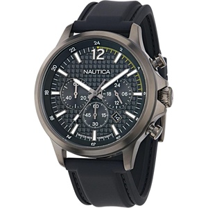 Nautica Men’s NCT Blue Ocean Chronograph Watch(Black/Black/Gray)