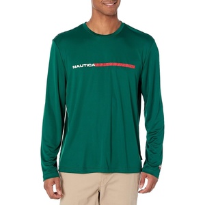 Nautica Men’s Nautica Competition Sustainably Crafted Long-Sleeve T-Shirt(Tidal Green)