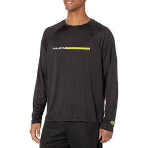 Nautica Men’s Nautica Competition Sustainably Crafted Long-Sleeve T-Shirt(True Black)