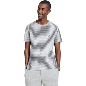 Nautica Men’s Nautica J-Class T-Shirt(Striped Grey / Black.)