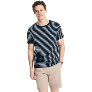 Nautica Men’s Nautica J-Class T-Shirt(Striped Navy / Black.)