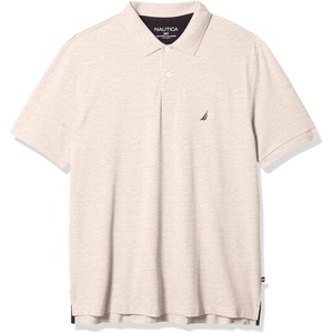 Nautica Men’s Nautica Men’s Big & Tall Stretch Pique Polo(Grey Heather)