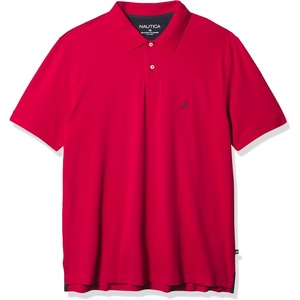 Nautica Men’s Nautica Men’s Big & Tall Stretch Pique Polo(Nautica Red)