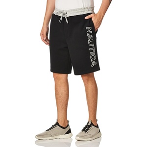 Nautica Men’s Nautica Men’s Fleece Logo Shorts(True Black)