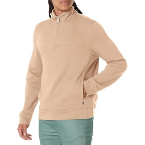 Nautica Men’s Nautica Men’s Quarter-zip Sweater(Military Tan)