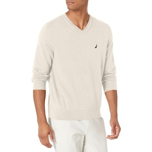 Nautica Men’s Nautica Navtech V-Neck Sweater(Nautica Stone)