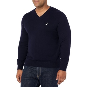Nautica Men’s Nautica Navtech V-Neck Sweater(Navy)