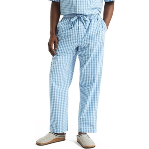 Nautica Men’s Nautica Sustainably Crafted Plaid Poplin Sleep Pant(Blue Yonder)