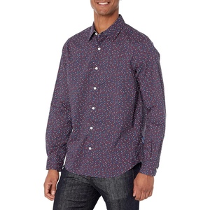 Nautica Men’s Navtech Printed Shirt,Maritime Navy,S