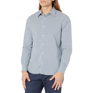 Nautica Men’s Navtech Striped Shirt(Ensign Blue)