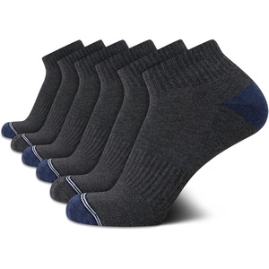 Nautica Men’s Quarter Cushioned Athletic Ankle Socks (6-Pack)(Grey/Navy)