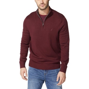 Nautica Men’s Quarter-Zip Sweater(Royal Burgundy)