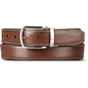 Nautica Men’s Reversible Leather Belt | 2-in-1 | Classic | Everyday | Business | Work | Dress | Casual | Metal Buckle(Stitched – Tan/Black)