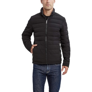 Nautica Men’s Reversible Quilted Puffer Jacket –Midweight Mechanical Stretch Winter Coat(Caviar)
