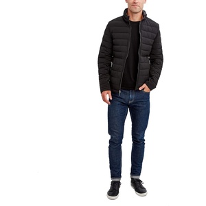 Nautica Men’s Reversible Quilted Puffer Jacket –Midweight Mechanical Stretch Winter Coat(Onyx)