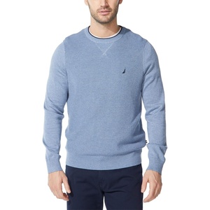 Nautica Men’s Ribbed Sweater(Deep Anchor Heather)