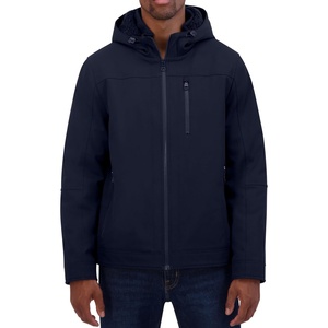 Nautica Men’s Sherpa Lined Softshell Jacket – Full Zip, Adjustable Hood, Wind Resistant(Navy Seas)