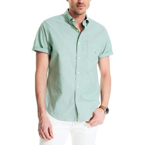 Nautica Men’s Short-Sleeve Oxford Shirt(Coastal Pine)