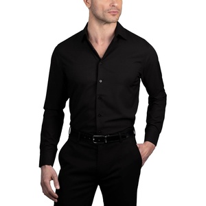 Nautica Men’s Slim Fit,(Black Solid Dobby)