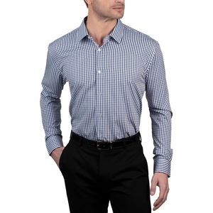 Nautica Men’s Slim Fit,(White and Blue Check)