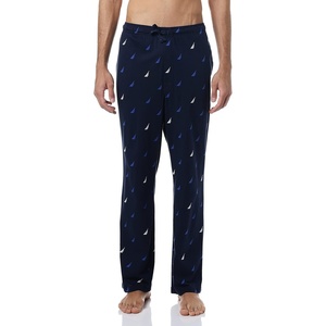 Nautica Men’s Soft Knit Sleep Lounge Pant(Navy Logo)
