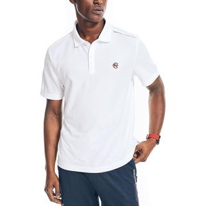 Nautica Men’s Sustainably Crafted Classic Fit Polo(White)