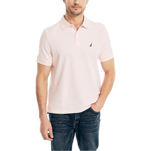 Nautica Mens Sustainably Crafted Performance Deck Polo(Oasis Pink)