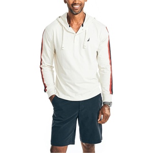 Nautica Men’s Sustainably Crafted Pullover Hoodie(Oatmeal Heather)