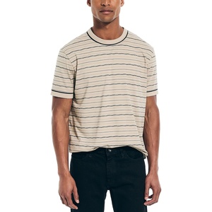 Nautica Men’s Sustainably Crafted Striped T-Shirt(Flagstone)