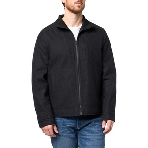 Nautica Men’s Wool Blend Lightweight Insulated Jacket – Printed Daimond Quilted Interior(Charcoal)