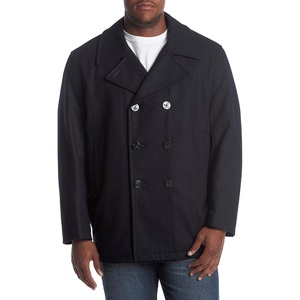 Nautica Men’s Wool Blend Peacoat – Double-Breasted Winter Coat, Regular, Big & Tall Sizes(Bluenight)