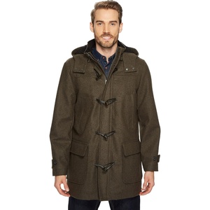 Nautica Men’s Wool Blend Peacoat – Double-Breasted Winter Coat, Regular, Big & Tall Sizes(Olive)