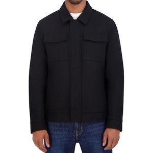 Nautica Men’s Wool Jacket – Diamond Quilted Lining, Polyfill Insulation, Snap & Zip Closure(Anthracite)
