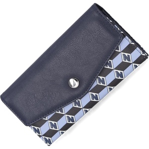 Nautica Money Manager Womens Slim RFID Blocking Wallet, Small Bifold Credit Card Holder with Zipper Coin Pocket and ID Window(Glacial Blue)