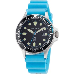 Nautica N83 Men’s NAPCBS305 Cocoa Beach Light Blue Wheat PU Fiber Strap Watch