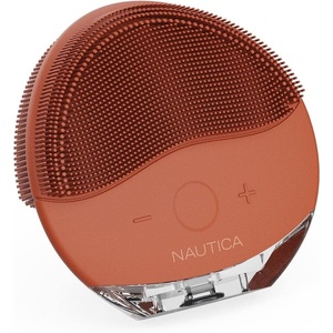 Nautica PC110 Dual-Sided Sonic Silicone Face Scrubber with USB Charging & LED Indicator – Waterproof, Rechargeable Face Exfoliator Brush with Sonic Technology for Deep Cleansing(Homie)