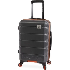 Nautica Quest 29″ Check In Hardside Spinner Luggage(Grey/Orange)