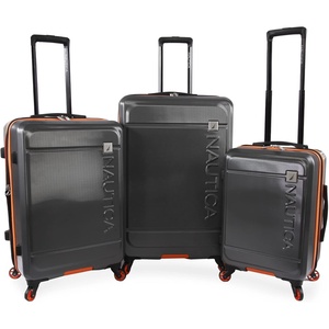 Nautica Roadie 3pc Hardside Luggage Set(Grey/Orange)
