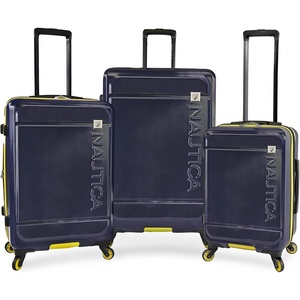 Nautica Roadie 3pc Hardside Luggage Set(Navy/Yellow)