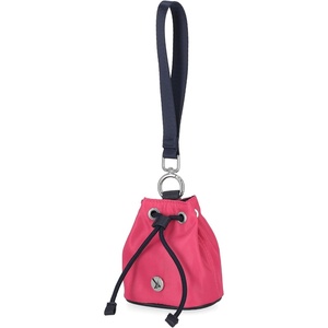 Nautica Sea Spray Drawstring Wallet Coin Purse Mini Pouch Charm with Wristlet, Black(Bright Pink)