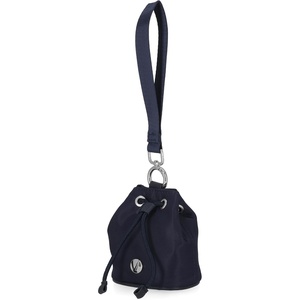 Nautica Sea Spray Drawstring Wallet Coin Purse Mini Pouch Charm with Wristlet, Black(Navy)