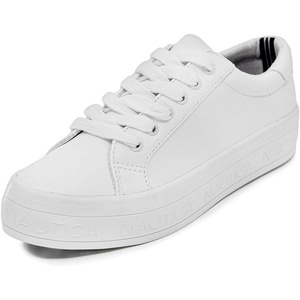 Nautica Women Fashion Sneaker Lace-Up Tennis Casual Shoes for Ladies(Aelisa-white)