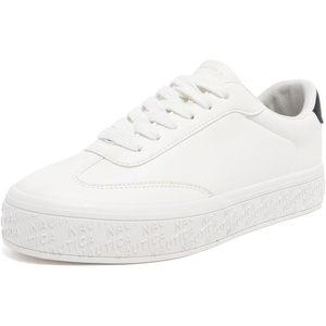 Nautica Women Fashion Sneaker Lace-Up Tennis Casual Shoes for Ladies(White Navy-agene)