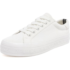 Nautica Women Fashion Sneaker Lace-Up Tennis Casual Shoes for Ladies(White Sunshine)