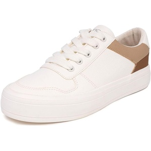 Nautica Women Fashion Sneaker Lace-Up Tennis Casual Shoes for Ladies(White Taupe)