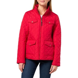 Nautica Women’s Barn Outerwear Quilted Jacket(Scarlet)