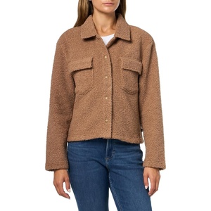 Nautica Women’s Cropped Soft Sherpa Jacket(Barley)