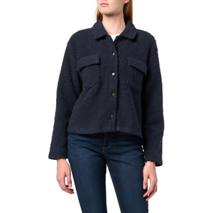 Nautica Women’s Cropped Soft Sherpa Jacket(Night Sky)