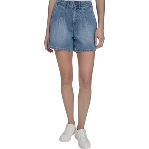 Nautica Women’s Denim Pleated Jean Fashion Shorts(Lola Wash)