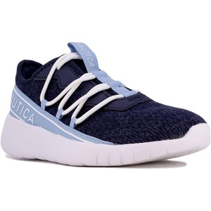 Nautica Women’s Fashion Sneaker Lace-Up Jogger Running Shoe Casual Walking Tennis Sneaker(Navy-elonora)